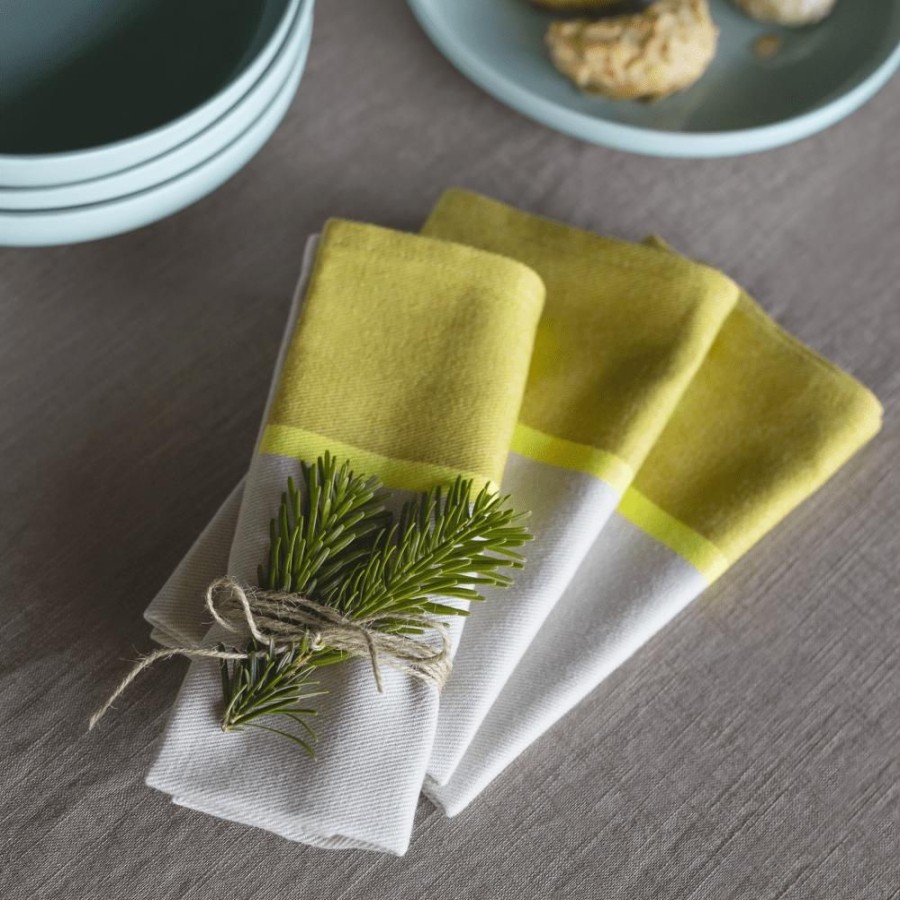 Table & Kitchen Remember | Cotton Napkins ,Lime', Set Of 2