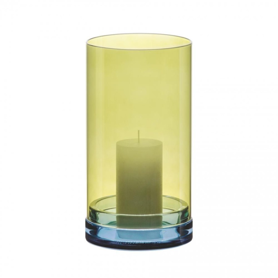 Living Remember | Glass Lantern Large 'Lucius' Lime