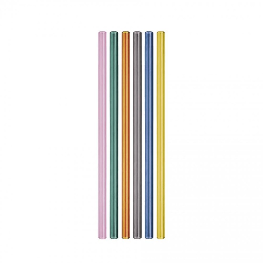 Table & Kitchen Remember | Glass Straws, Set Of 6