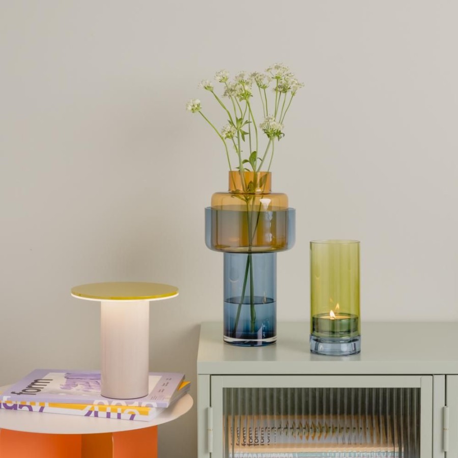 Living Remember | Glass Vase 'Aura' Amber